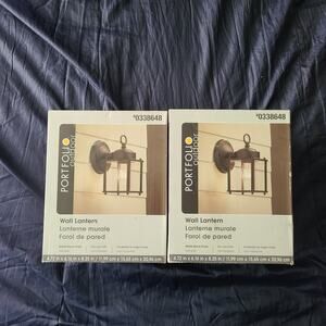 Portfolio outdoor wall Lantern #0338648  ,lot of 2